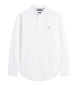 Tommy Hilfiger Camicia flessibile con colletto alla coreana bianco