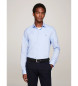 Tommy Hilfiger Camicia TH Flex in popeline blu