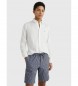 Tommy Hilfiger TH Flex Shirt aus weier Dobby-Popeline