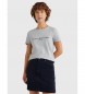 Tommy Hilfiger T-shirt en coton biologique Logo gris