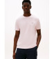Tommy Hilfiger T-shirt com log�tipo bordado rosa