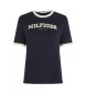 Tommy Hilfiger Hilfiger mornariška majica z enotipnim logotipom