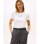 Tommy Hilfiger Camiseta con logo texturizado blanco