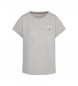 Tommy Hilfiger T-shirt con virata grigia