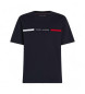 Tommy Hilfiger T-shirt com logótipo azul-marinho