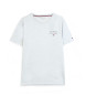 Tommy Hilfiger T-shirt original com logótipo cinzento