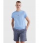 Tommy Hilfiger T-shirt in maglia sottile blu