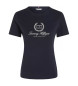 Tommy Hilfiger T-shirt fina com logótipo da marinha