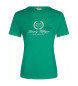 Tommy Hilfiger Schmales T-shirt mit grünem Logo