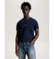 Tommy Hilfiger Slim T-shirt with navy trimmed sleeves