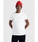 Tommy Hilfiger TH Flex T-shirt med smal passform vit