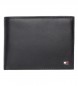 Tommy Hilfiger Leather wallet Eton CC Coin Pocket black -13x2x9,5cm
