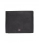 Tommy Hilfiger Johnson CC Coin Pocket portefeuille en cuir noir -13x2x9,5cm