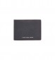 Tommy Hilfiger Black grained leather folding wallet