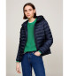 Tommy Hilfiger Donsjack met capuchon en ritssluiting navy