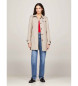 Tommy Hilfiger Beigefarbener einreihiger Trenchcoat