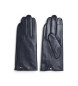 Tommy Hilfiger Guantes Essential de piel con logo esmaltado marino