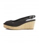 Tommy Hilfiger Sandali Iconic Elba nero -Altezza tac n: 7cm-