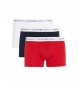 Tommy Hilfiger Frpackning med 3 boxershorts marinbl, rd, vit