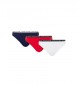 Tommy Hilfiger 3-pack trosor med logotyp Navy, Röd, Vit