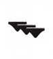 Tommy Hilfiger Pack 3 Culotte noire avec logo