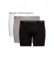 Tommy Hilfiger Pack 3 Boxers moulants Essentiel noir, blanc, gris