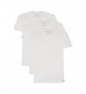 Tommy Hilfiger Conjunto 3 T-shirts, brancas, com decote em V, com decote em V, brancas