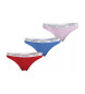 Tommy Hilfiger Pack 3 thongs Premium Essential pink, red, blue
