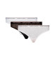 Tommy Hilfiger Zestaw 3 sztuk majtek koronkowych Premium Essential biały, czarny, różowy