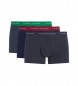 Tommy Hilfiger Confezione da 3 boxer Essential con scritte blu scuro