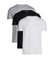 Tommy Hilfiger Set van 3 T-shirts met ronde hals grijs, zwart, wit