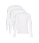 Tommy Hilfiger Conjunto de 3 T-shirts Essential brancas de manga comprida