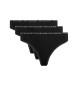 Tommy Hilfiger Pack of 3 thongs TH black