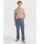 Tommy Hilfiger Pijama de tela estampado marrón, azul