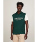 Tommy Hilfiger Hilfiger grøn monotype colour block polo shirt