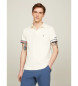 Tommy Hilfiger Polo shirt with contrasting piping on sleeve white