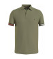 Tommy Hilfiger Polo shirt with contrasting piping on the sleeve in green