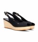 Tommy Hilfiger Iconic Sandals Black - 7cm wedge height