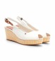 Tommy Hilfiger Iconic Beige Sandals - Wedge height 7cm