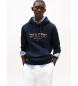 Tommy Hilfiger Hooded sweatshirt met marine logo