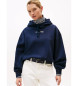Tommy Hilfiger Sudadera con capucha y logo texturizado marino