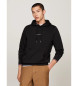 Tommy Hilfiger Sweatshirt mit Rippenbündchen schwarz