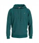 Tommy Jeans Green hooded fleece sweatshirt