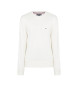 Tommy Hilfiger Sweatshirt branca com logtipo bordado