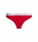 Tommy Hilfiger Stringi z logo na pasku w kolorze czerwonym