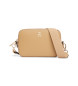 Tommy Hilfiger Bolso bandolera TH Soft con insignia marrón