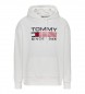 Tommy Jeans Felpa bianca con logo Reg Athletic