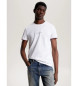 Tommy Hilfiger T-shirt bianca slim fit in maglia