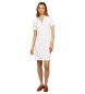 Tommy Hilfiger Abito polo bianco con scollo a V aperto