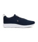 Tommy Hilfiger Scarpe da ginnastica runner aziendali in maglia a costine blu scuro 